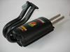 "ABARTH" style large-body muffler with twin chromed tail pipes external � 34mm.